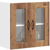 vidaXL Armoire murale de cuisine avec porte en verre Kalmar vieux bois