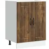 Vidaxl - Meuble de base de lavabo Lucca chêne fumé bois d'ingénierie