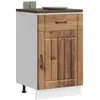 vidaXL Armoire de cuisine Lucca vieux bois bois ingénierie