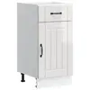 Vidaxl - Armoire de cuisine Lucca blanc brillant bois ingénierie