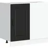 vidaXL Armoire de cuisine Kalmar noir bois d'ingénierie