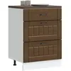 Vidaxl - Armoire de cuisine Lucca chêne marron bois ingénierie