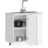 vidaXL Armoire de cuisine Kalmar sonoma gris bois d'ingénierie