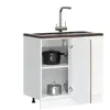 vidaXL Meuble bas du lavabo vieux bois bois d'ingénierie