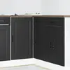 vidaXL Armoire de cuisine Porto noir bois d'ingénierie