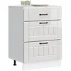 Armoire de cuisine Lucca blanc brillant bois ingénierie - Vidaxl