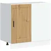 vidaXL Armoire de cuisine Porto chêne artisanal bois d'ingénierie