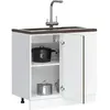 vidaXL Armoire de cuisine Porto chêne marron bois d'ingénierie