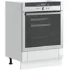 Vidaxl - Armoire De Four Lucca Blanc Brillant Bois Ingénierie