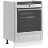 Vidaxl - Armoire de four Lucca gris béton bois ingénierie