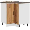 vidaXL Armoire d'angle de cuisine Lucca vieux bois bois d'ingénierie