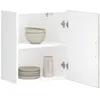 vidaXL Vidaxl Armoires Murales De Cuisine 2 Pcs Porto Gris Béton