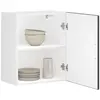 vidaXL Armoires de cuisine suspendues 2 pcs. Porto Noir Bois composite