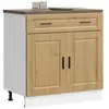 vidaXL Armoire de cuisine Porto chêne artisanal bois d'ingénierie