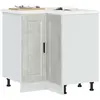 Vidaxl - Armoire d'angle de cuisine Porto gris béton bois d'ingénierie