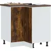 Vidaxl - Armoire d'angle de cuisine Porto chêne fumé bois d'ingénierie