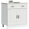 vidaXL Armoire de cuisine Porto blanc bois d'ingénierie