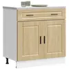 vidaXL Armoire de cuisine Porto chêne sonoma bois d'ingénierie