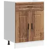 vidaXL Armoire de cuisine Porto vieux bois bois d'ingénierie