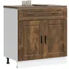 vidaXL Armoire de cuisine Porto chêne fumé bois d'ingénierie