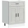 vidaXL Armoire de cuisine Porto gris béton bois d'ingénierie