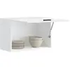 vidaXL Armoire murale de cuisine Porto blanc brillant bois ingénierie