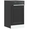 vidaXL Panneau de lave-vaisselle Porto noir 45x1,5x67 cm