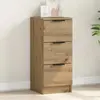 vidaXL Vidaxl Buffet Chêne Artisanal 30x30x70 Cm Bois D'ingénierie