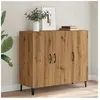 vidaXL Vidaxl Buffet Chêne Artisanal 90x34x80 Cm Bois D'ingénierie