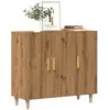 vidaXL Buffet chêne artisanal 90x34x80 cm bois d'ingénierie