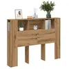 vidaXL Vidaxl Armoire De Tête De Lit Chêne Artisanal 140x18,5x102,5 Cm