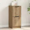 Vidaxl - Buffet chêne artisanal 30x30x70 cm bois d'ingénierie