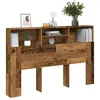 Vidaxl armoire de tête de lit vieux bois 160x19x103,5 cm