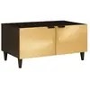 vidaXL Table basse Noir et or 80 x 50 x 40 cm