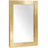 vidaXL Miroir de salle de bain avec miroir Noir et or 50 x 2,5 x 70 cm