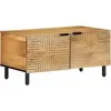 vidaXL Table basse marron 80x50x40 cm bois de manguier massif