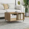 vidaXL Table basse chêne artisanal 60x50x36,5 cm bois d'ingénierie