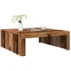vidaXL Table basse imitation vieux bois 100x100x35 cm Bois composite