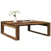 vidaXL Table basse imitation vieux bois 100x100x35 cm Bois composite