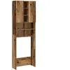 vidaXL Meuble pour machine à laver vieux bois 64x25,5x190 cm