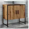 Vidaxl - Armoire lavabo de salle de bain chêne artisanal 60x33x60 cm