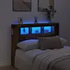 Tête de lit à LED vieux bois 140x18,5x103,5cm bois d'ingénierie vidaXL