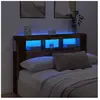 Tête de lit à led vieux bois 160x18,5x103,5cm bois d'ingénierie Vidaxl