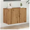 vidaXL Meuble TV mural chêne artisanal 60x30x41 cm