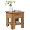 vidaXL Table basse chêne artisanal 40x40x42 cm bois d'ingénierie