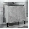 vidaXL Meuble d'évier gris béton 58x33x60 cm bois d'ingénierie