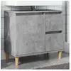 vidaXL Armoire d'évier gris béton 65x33x60 cm bois d'ingénierie