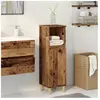 Armoire de salle de bain vieux bois 30x30x100cm bois ingénierie vidaXL