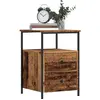 Vidaxl - Table de chevet vieux bois 34x35,5x50 cm bois d'ingénierie