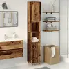 Armoire de salle de bain vieux bois 30x30x190cm bois ingénierie Vidaxl
